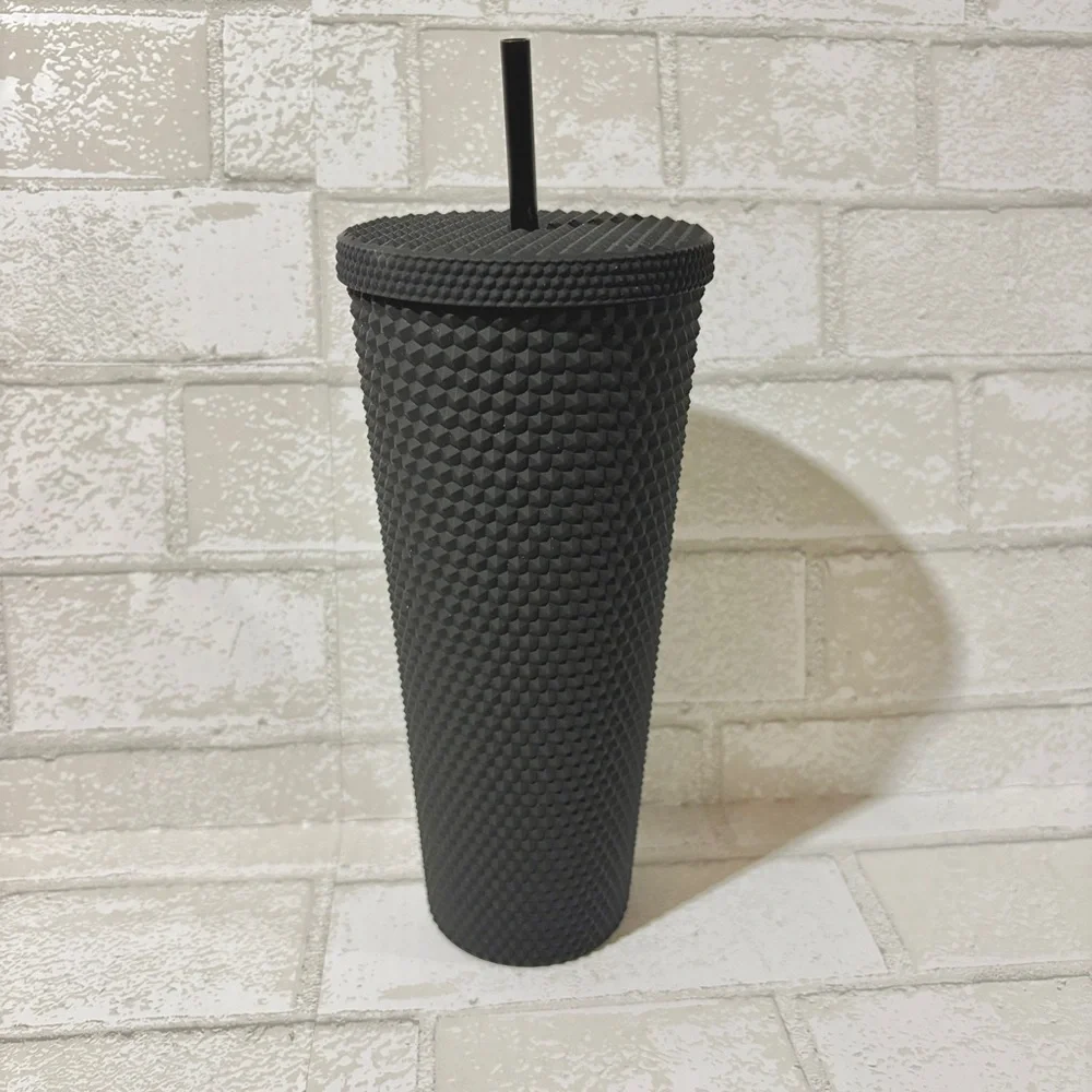Starbucks Matte Black Studded Tumbler with Straw Fall 2019 Rare NEW Condition!